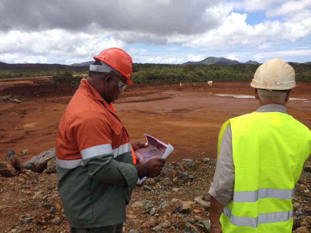 Visite des bassins de sédimentation de la Mine et de la Kwé